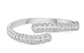Charles Krypell Oval Diamond Bypass Bracelet