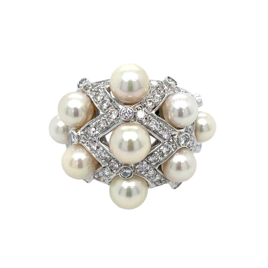 Pearl and Diamond Lattice Ring