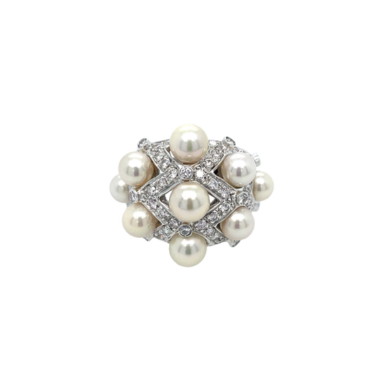 Pearl and Diamond Lattice Ring