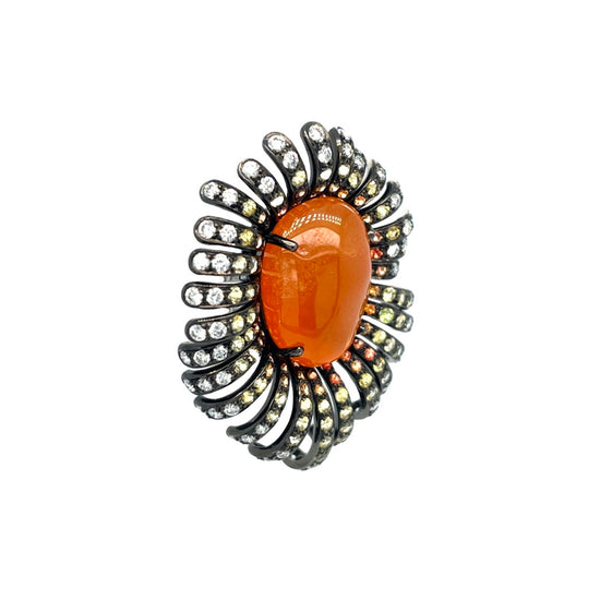 Etho Maria Cabochon Spessortite Earrings