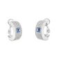 Chopard Square Diamond and Sapphire Earrings