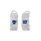 Chopard Square Diamond and Sapphire Earrings
