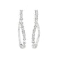 Etho Maria Emerald Cut Diamond Hoop Earrings