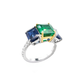 Emerald and Sapphire Ring