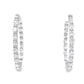 8CT Oval Cut Diamond Hoops