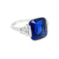 Royal Blue Sapphire and Diamond Ring