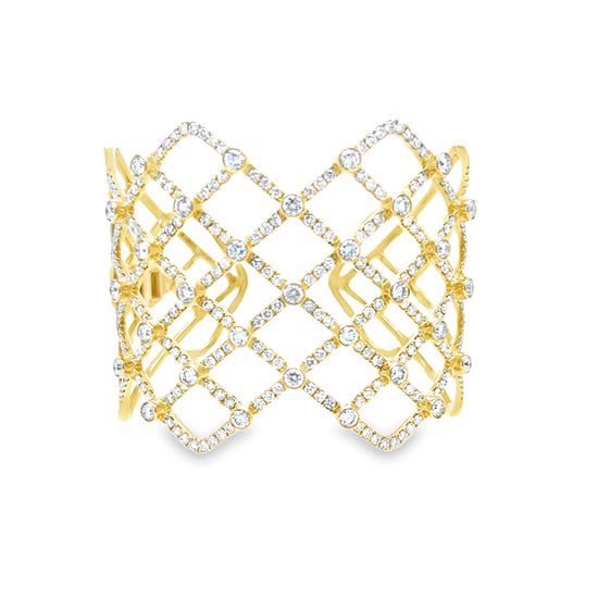 Diamond Bezel Set Bangle Bracelet