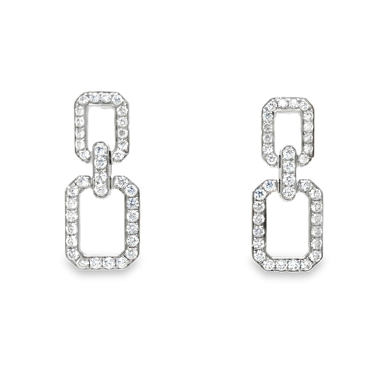 Diamond Link Earrings