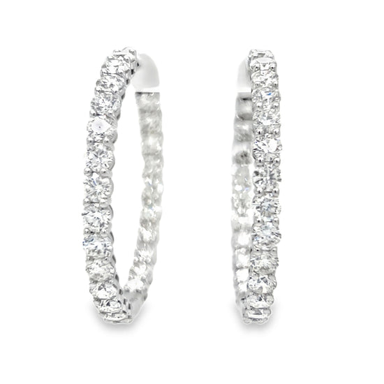 Inside-Out Diamond Hoop Earrings