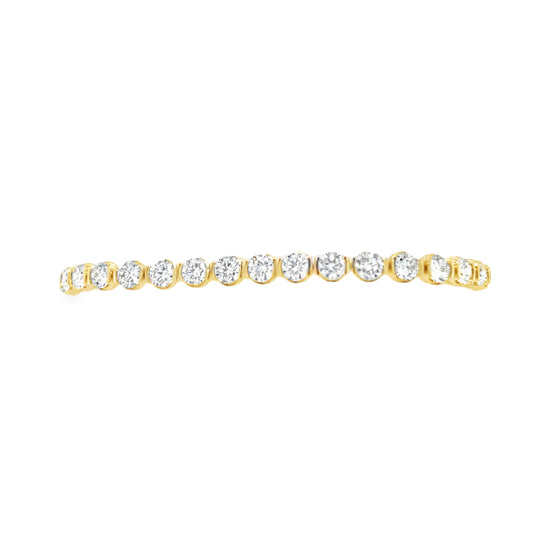 Half Bezel Diamond Tennis Bracelet