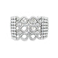 8 Row Brilliant Round Diamond Bracelet