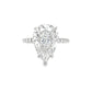 5CT Pear Shaped Diamond Solitaire Ring