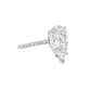 5CT Pear Shaped Diamond Solitaire Ring