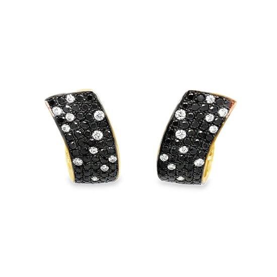 Black and White Diamond Earrings
