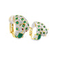 Emerald and Diamond Panther Earrings