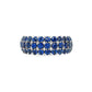 Roberto Demeglio Giotto 8 Blue Sapphire and Diamond Stretch Ring