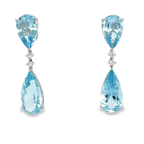 Aquamarine Drop Earrings