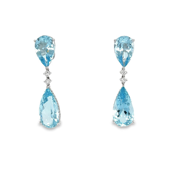 Aquamarine Drop Earrings