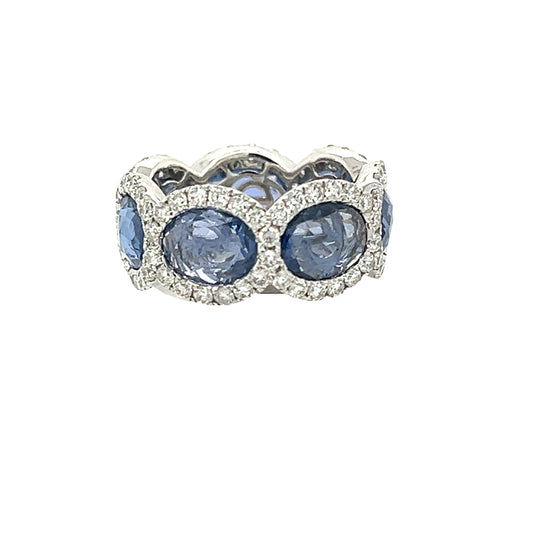 Piranesi 8CT Oval Sapphire Eternity Band