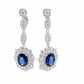 Sapphire and Diamond Dinner Earrings