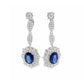 Sapphire and Diamond Dinner Earrings
