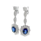 Sapphire and Diamond Dinner Earrings