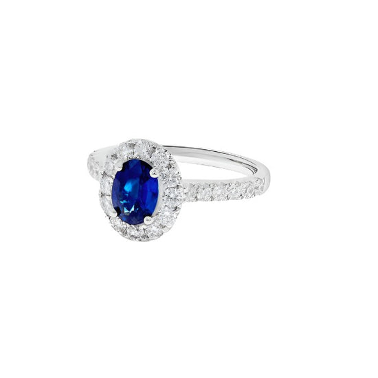 Oval Cut Sapphire Ring