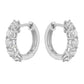 1.85CT Diamond Hoop Earrings