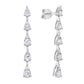 Rain Drop Diamond Dangle Earrings