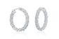 9.52CT Diamond Hoop Earrings