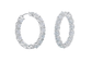 A Link 7.52CT Diamond Hoop Earrings