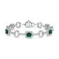 6CT Emerald Link Bracelet