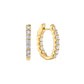Prong-Set Diamond Hoops