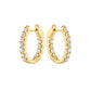 Prong-Set Diamond Hoops