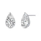 Pear Cut Bezel Set Diamond Earrings