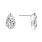 Pear Cut Bezel Set Diamond Earrings