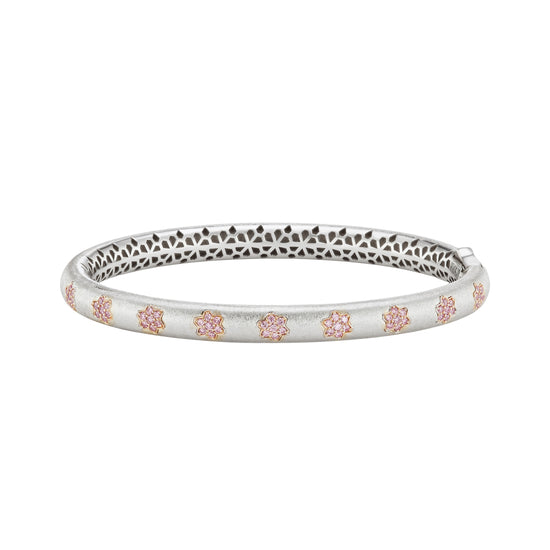 Argyle Pink Diamond 6P Floral Cuff Bracelet