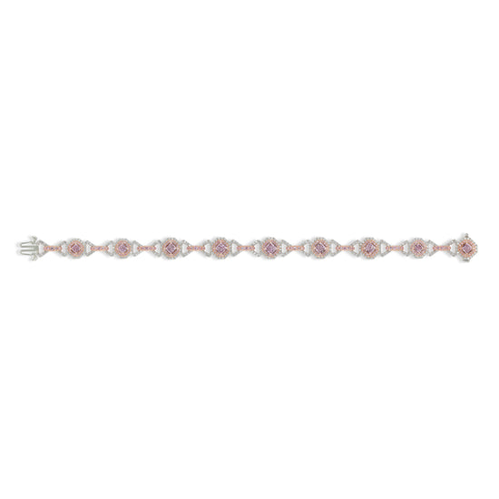 Light Pink Diamond Link Bracelet