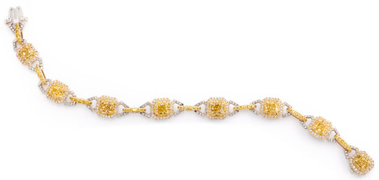 J Fine Yellow Diamond Bracelet