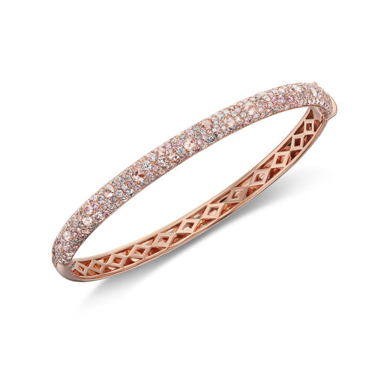 J Fine 3.9CT Dome Pave Cuff Bracelet