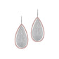 Argyle Pink Diamond Large Pear Shape Drop Earrings