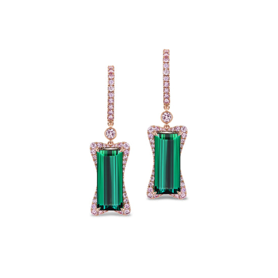 J Fine Green Tourmaline Earrings