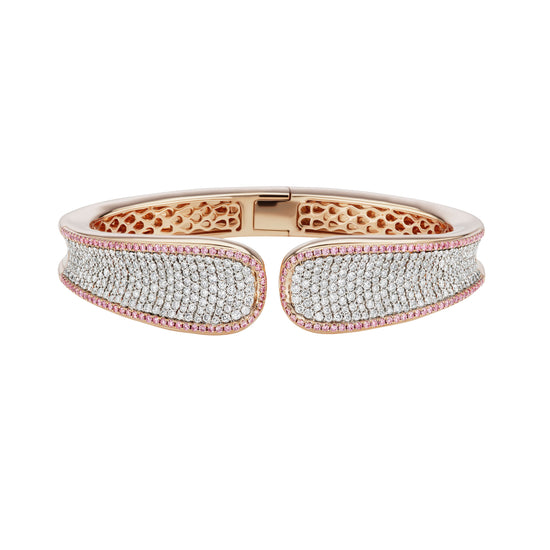 Argyle Pink Diamond Reverse Saddle Cuff