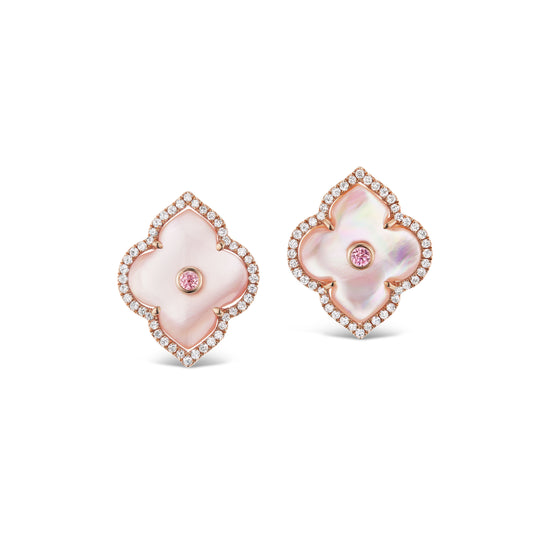 J Fine Les Fleurs Diamond Studs