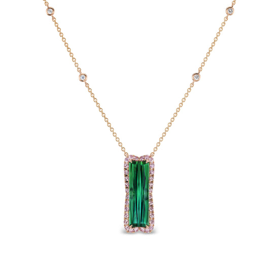 J Fine Green Tourmaline Necklace