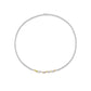 J Fine Tennis Necklace with Mixed Color Diamonds