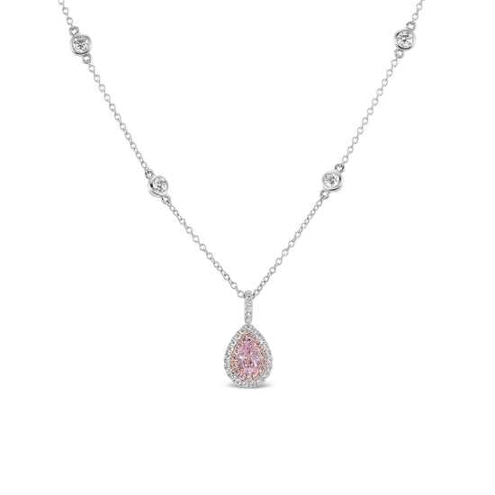 J Fine Pink Diamond Pendant Necklace