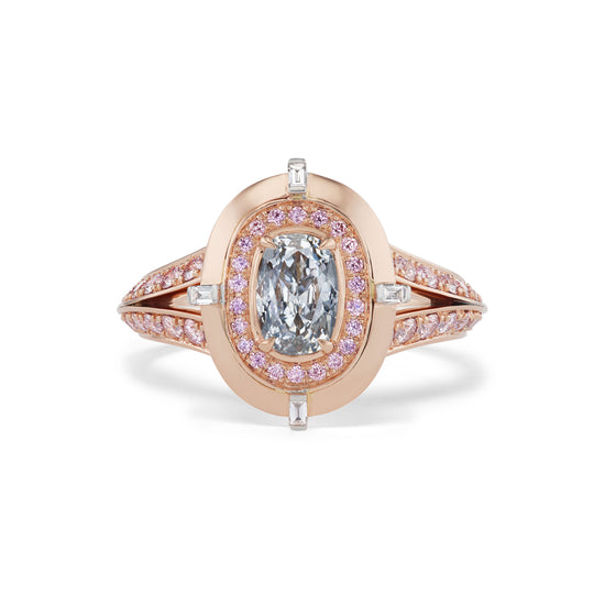 Argyle Pink Diamond and Gray Diamond Ring