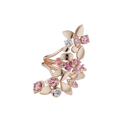 Argyle Long Floral Ring