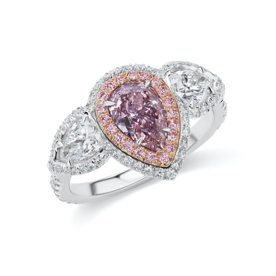 J Fine Three Stone Ring
